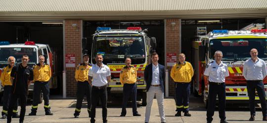 RFS NSW - Sussex Inlet with donated FIMER REACT 2