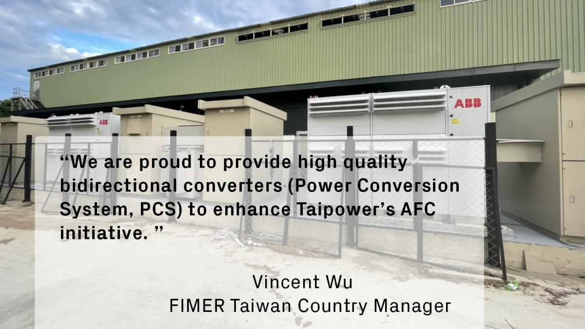 FIMER's PVS980-58BC, installed here in Tatung's domestic appliance factory, will help stabilise Taiwan's grid which is exposed to the intermittent nature of renewable energy.