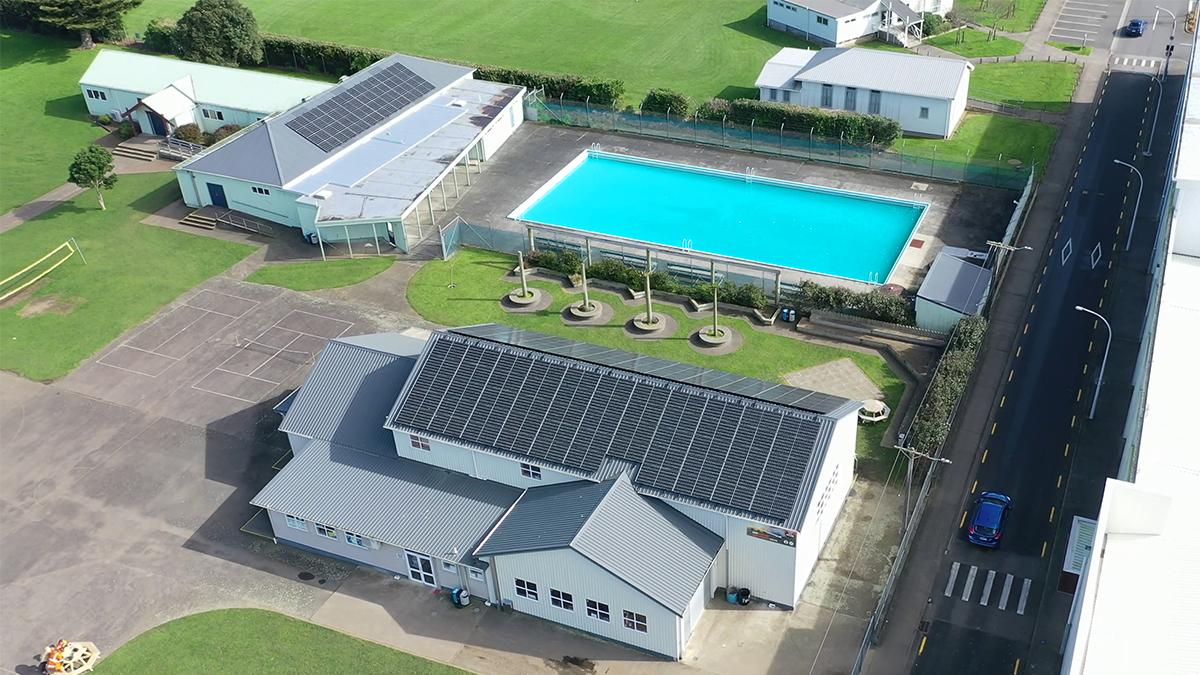 Aerial View - Hawera School NZ