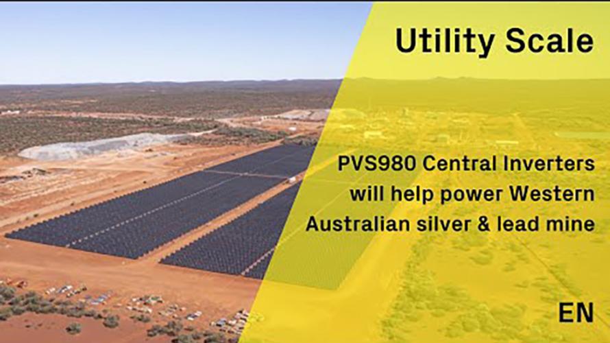FIMER PVS980 Central Inverters power Pacific Energy solution for Western Australia mine